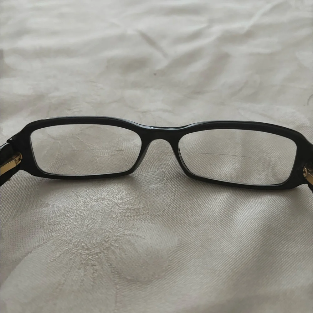 Versace Black and Gold Eyewear